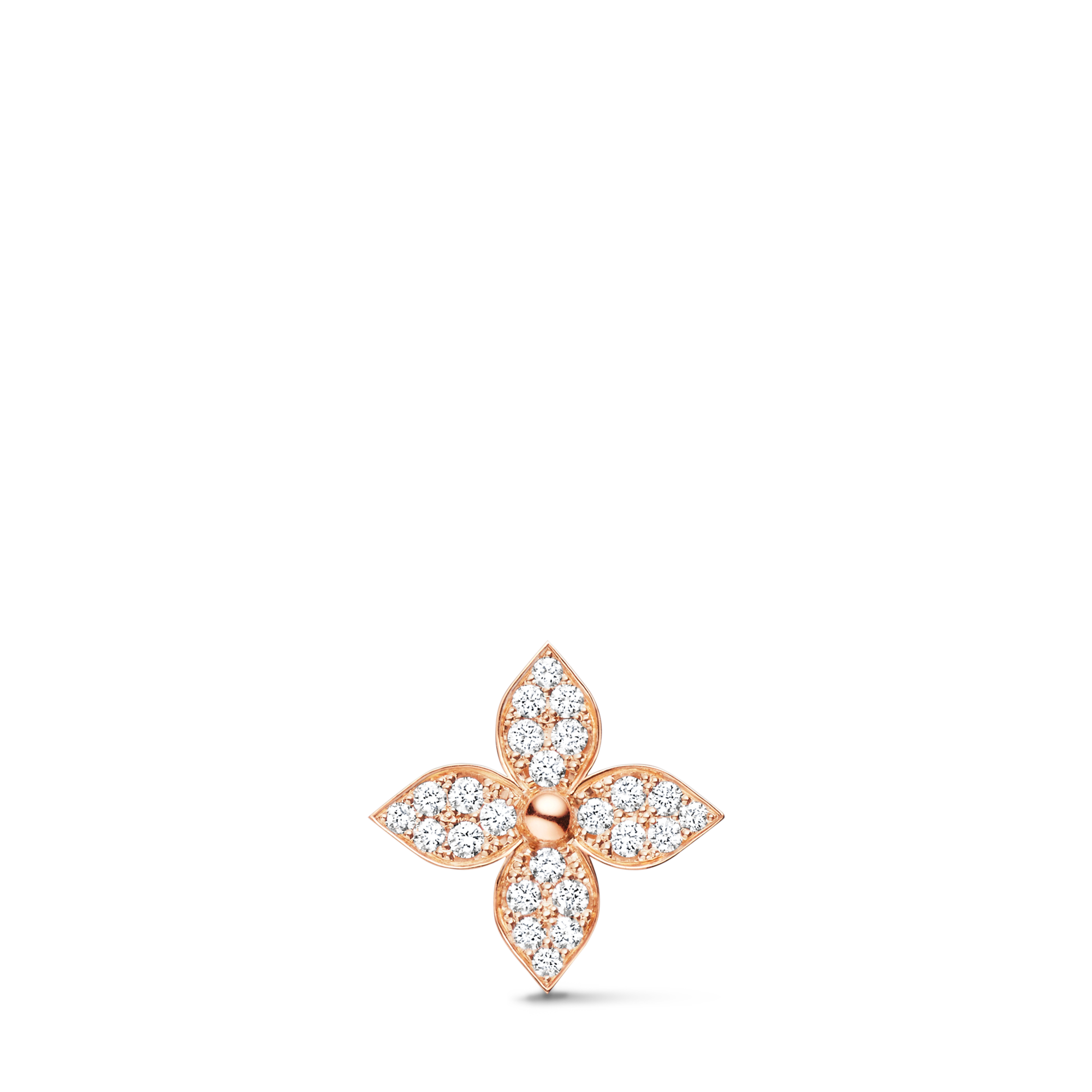 Star Blossom Stud, Pink Gold And Diamonds - Per Unit - Categories